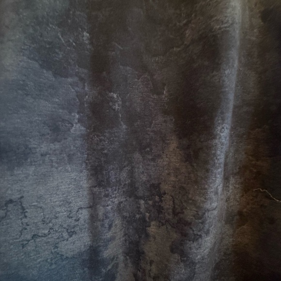 Danskin-Women’s Double-Collar-Full-Zip-Hooded gray Jacket Marble Print Large - Picture 8 of 11